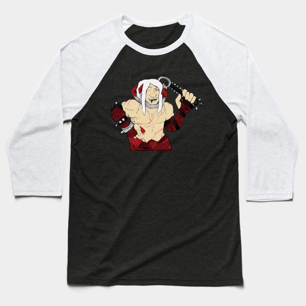 Damian the Flagellant Baseball T-Shirt by PoesUnderstudy